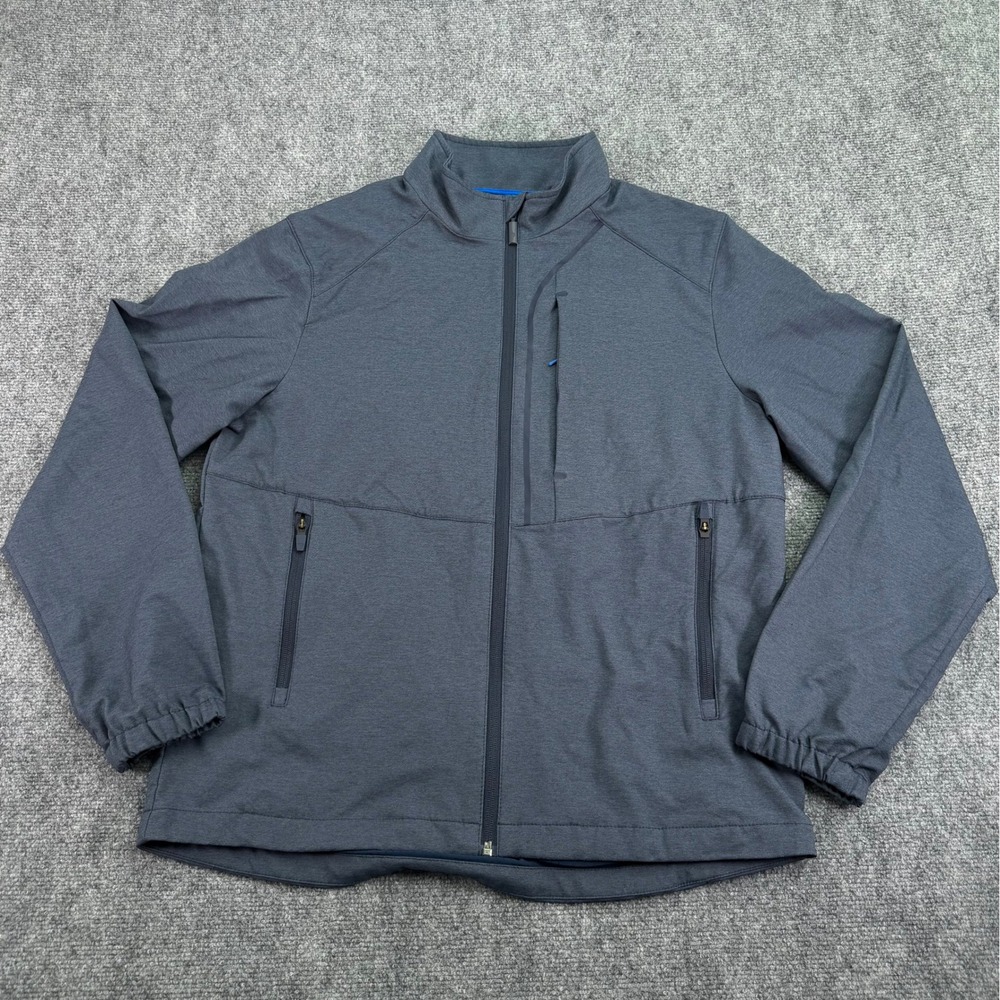 Tommy Bahama Jacket Mens M Belmont Blue IslandZone On Par Pro‎ Full Zip Stretch